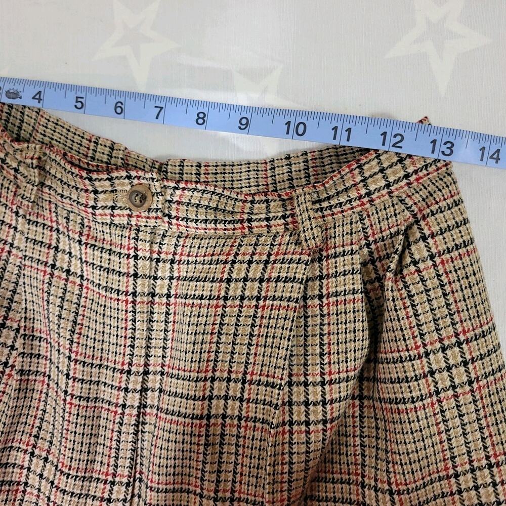 Vintage Pendleton Classic 2 Piece Set Size 10 - Wool Plaid Vest + Pleated Shorts - Picture 8 of 11